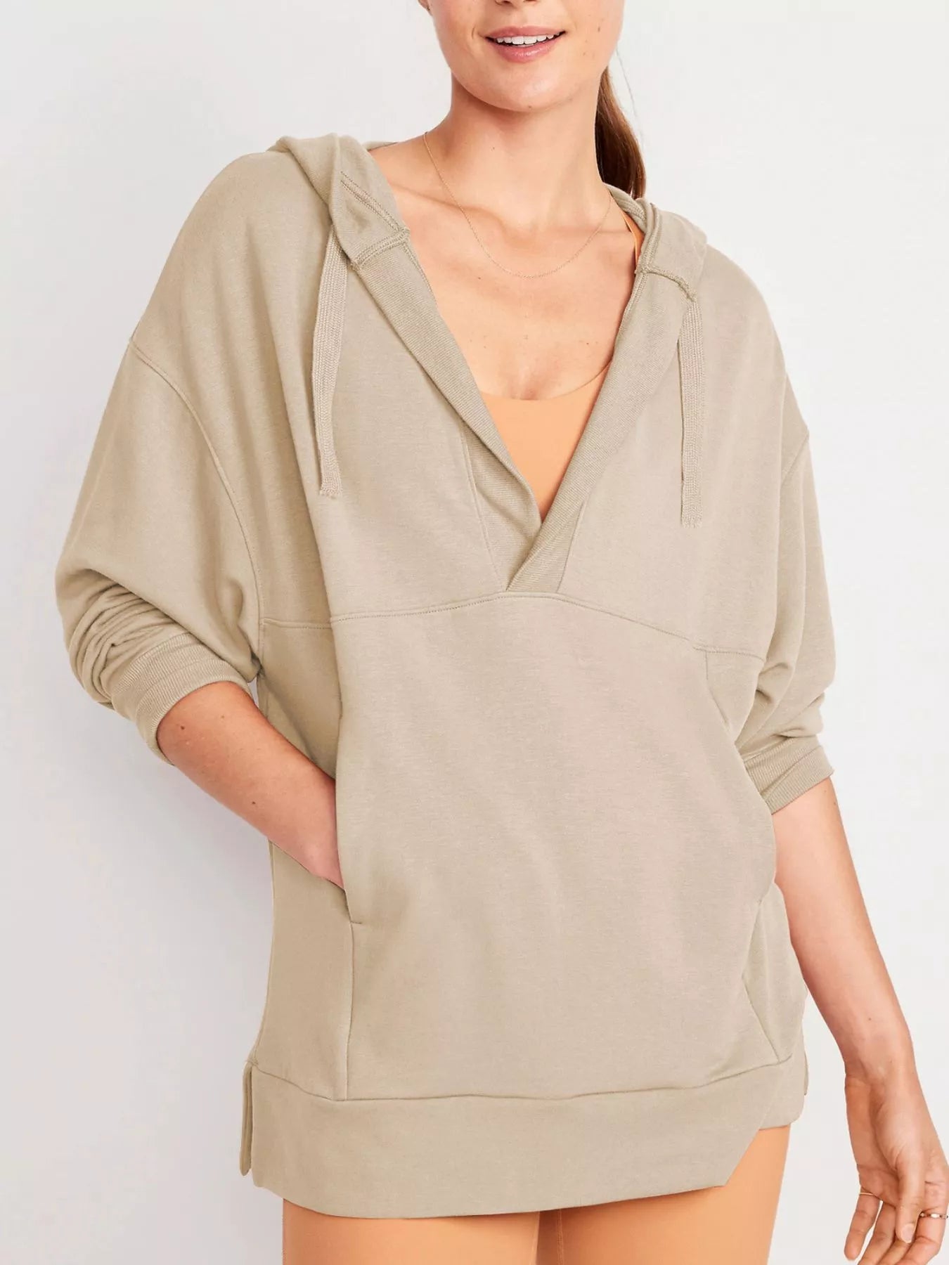 Drawstring Kangaroo Pocket Long Sleeve Hoodie – Cozy Casual Layer