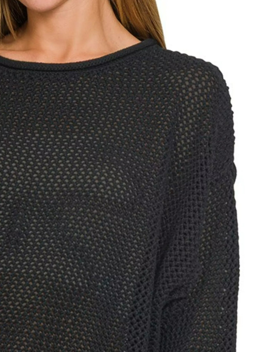 Black Chunky Knit Pullover Sweater – Cozy & Versatile Wardrobe Staple