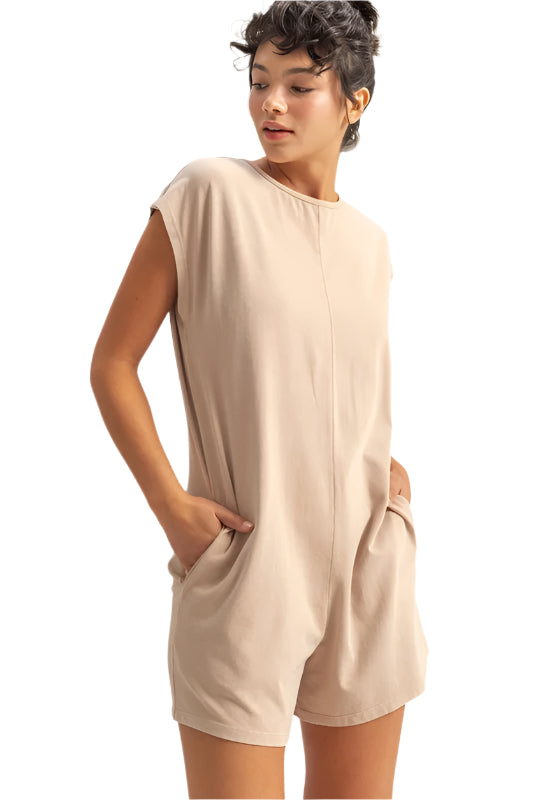 HYFVE Round Neck Cap Sleeve Relaxed Fit Breezy Romper