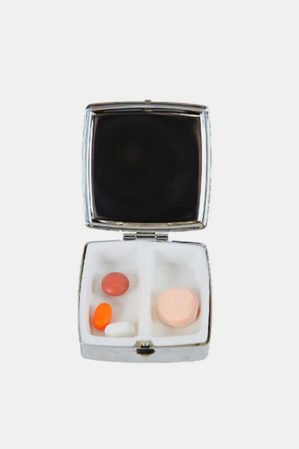 Nicole Lee Metallic Square Pill Case – Chic, Compact & Pocket-Ready