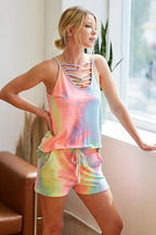 Tie-Dye French Terry Shorts – Vibrant, Comfy & Effortlessly Cool