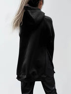 Slit Pocketed Raglan Sleeve Hoodie – Cozy, Casual & Versatile