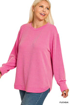 Zenana Raised Rib Round Neck Long Sleeve Top – Timeless Everyday Essential