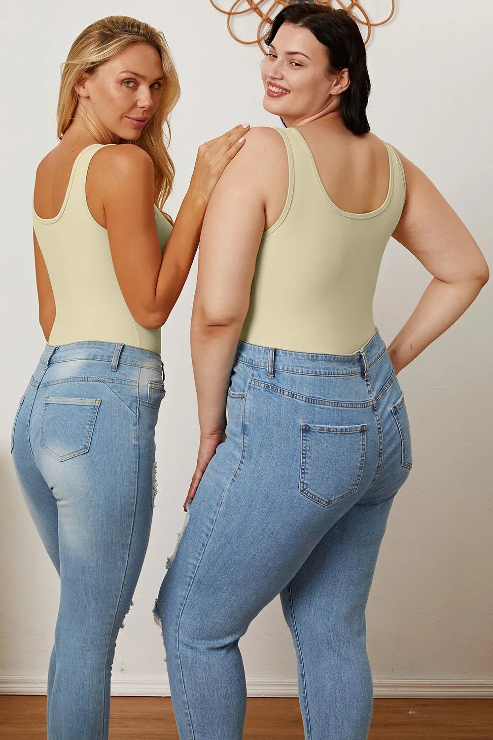 Square Neck Sleeveless Bodysuit – Sleek, Flattering & Versatile