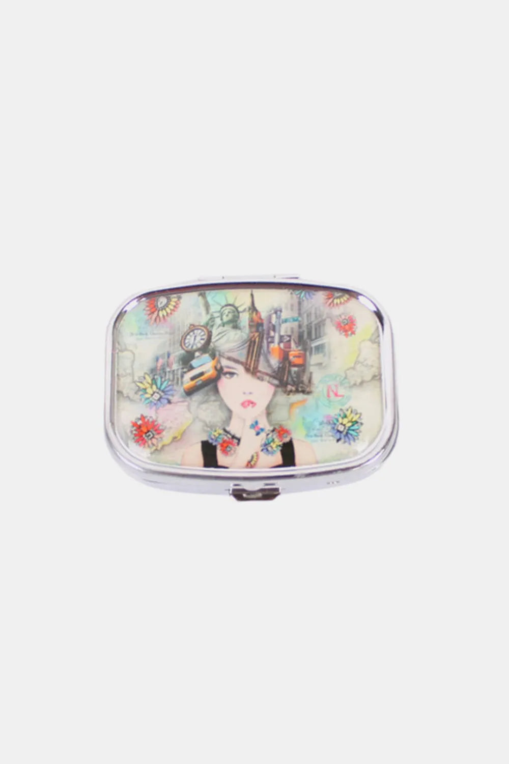Nicole Lee Metallic Rectangular Pill Case – Chic & Secure Storage