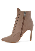 Rag Company Nesta Lace Up Boots – Sleek Stiletto Heel Fashion