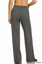 Zenana Ribbed Drawstring Lounge Pants – Cozy, Stretchy & Stylish Everyday Comfort