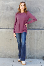 Round Neck Long Sleeve Top – Classic, Comfy & Versatile