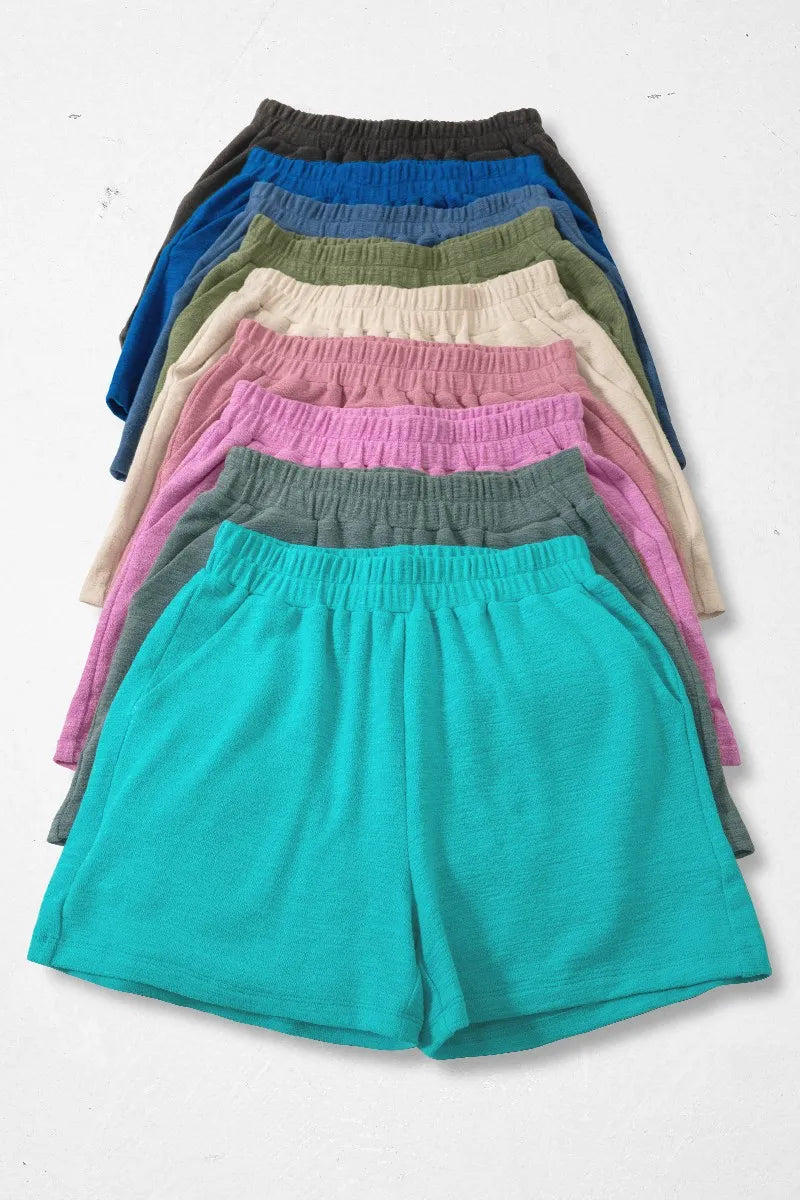 Cotton Slub Short Pants – Textured, Lightweight & Casual Comfort