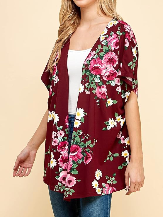 Annva USA Women’s Floral Kimono – Elegant Lightweight Layer
