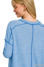 Pink Long Sleeve T-Shirt for Women | Soft Cotton Blend Casual Top
