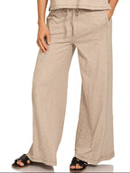 Zenana Cotton Slub Tee & Pants Set – Relaxed Chic Everyday Style