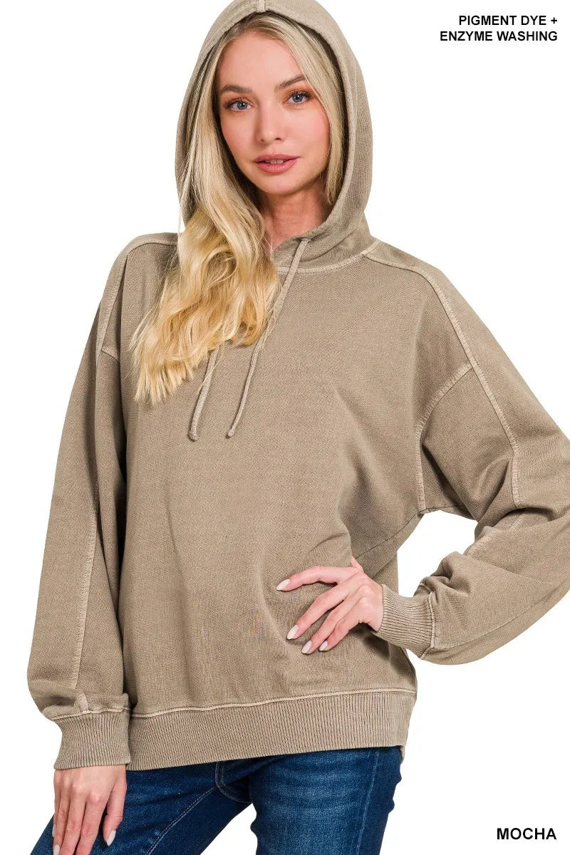 Mocha Brown Oversized Hoodie – Soft Fleece Comfort & Casual Style