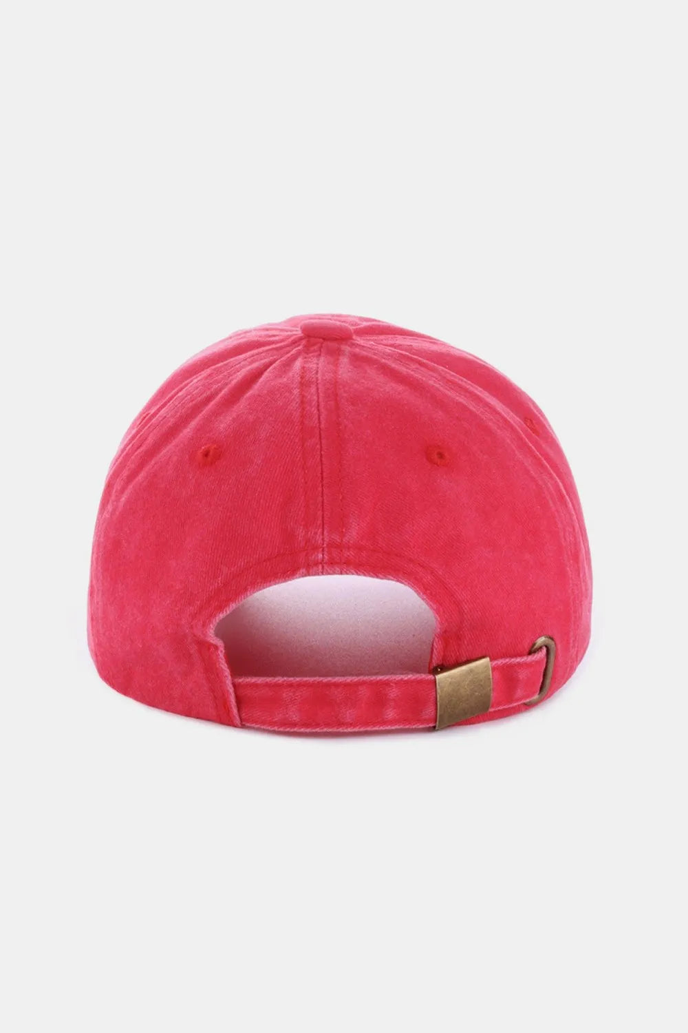 Washed Embroidered City Baseball Cap Adjustable Cotton Hat