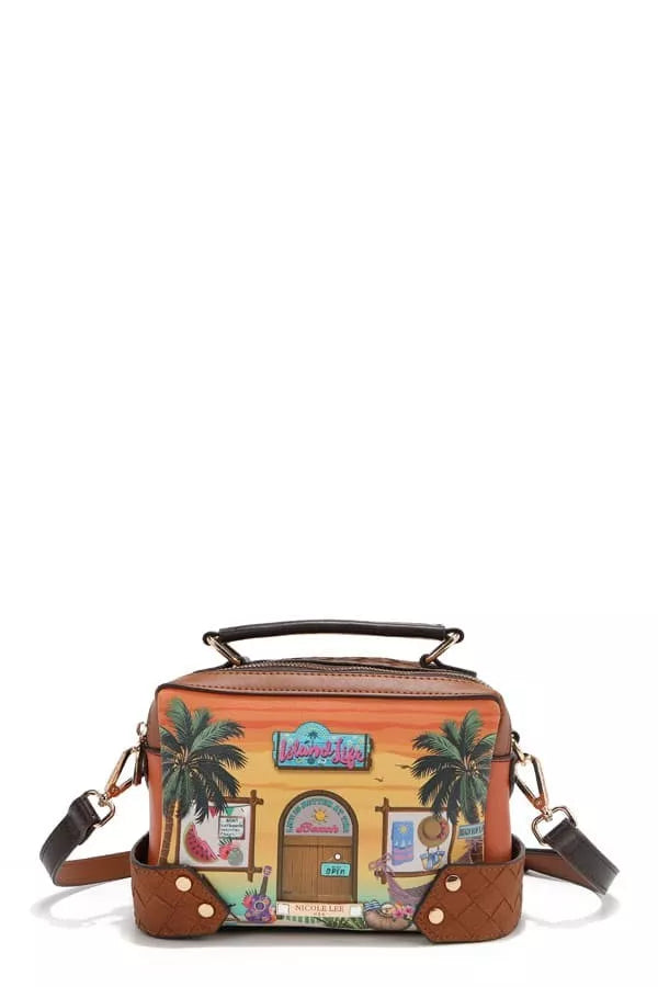 Sun & Sand 3-Piece Set | Tropical Handbag, Crossbody & Wallet Trio
