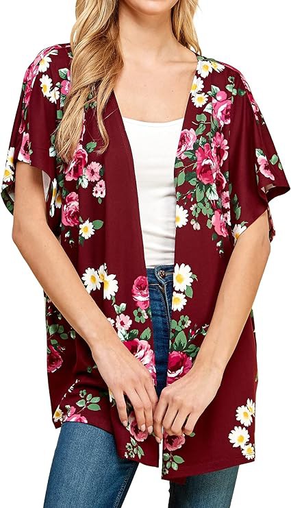 Annva USA Women’s Floral Kimono – Elegant Lightweight Layer