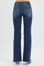 Tummy Control Mid Rise Flare Jeans | Slimming & Stylish Fit