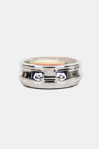 Nicole Lee Metallic Circular Pill Case – Chic, Compact & Organized