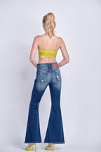 Artemis Vintage High Rise Flare Jeans – Stretchy Retro Chic Fit
