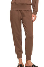 Brown Lounge Set – Oversized Sweatshirt & Joggers in Soft Cotton Blend