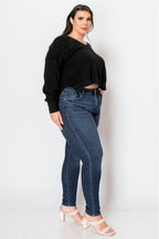 Artemis Vintage Corset Plus Super Skinny Jeans Flattering Fit with Sculpted