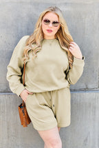 Textured Long Sleeve Top & Shorts Set – Comfy, Stylish & Versatile