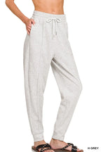 Heather Grey Jogger Pants – Soft, Relaxed Fit with Pockets & Drawstring