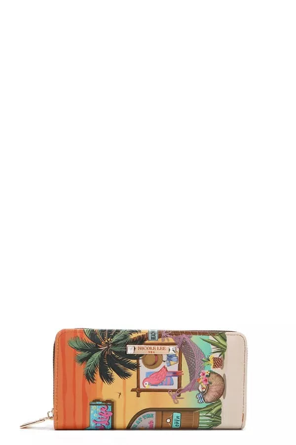 Sun & Sand 3-Piece Set | Tropical Handbag, Crossbody & Wallet Trio