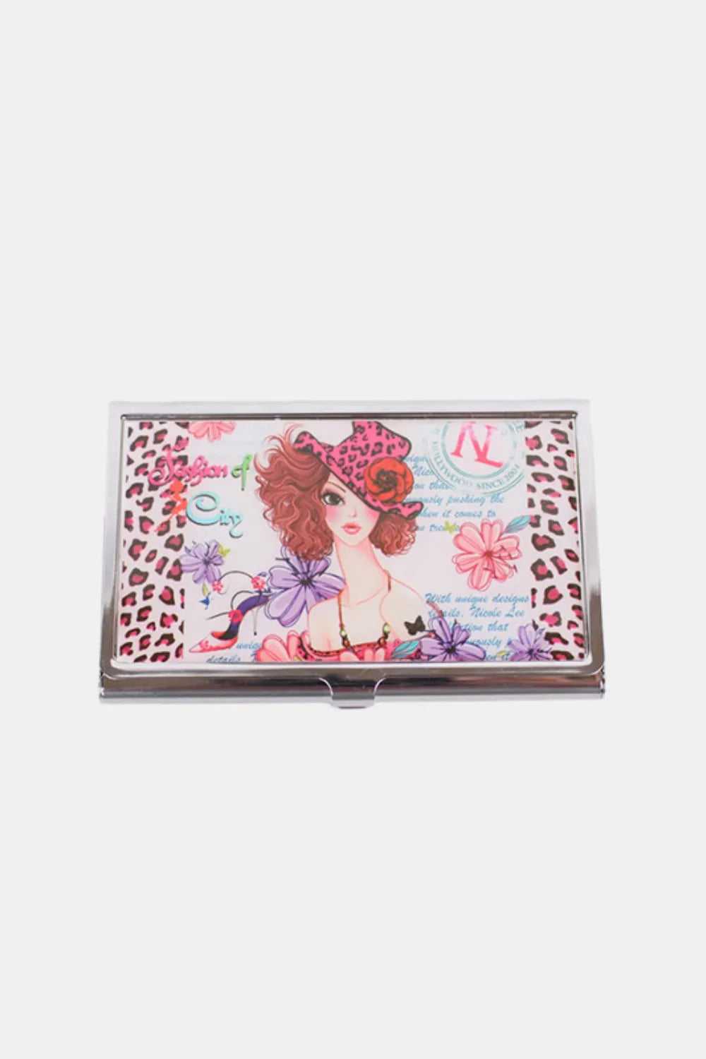 Nicole Lee Metallic Business Card Case – Signature Print & Pocket Protection
