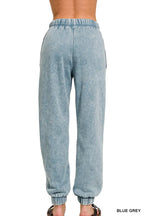 Zenana Acid Wash Fleece Sweatpants – Cozy Style with Pockets