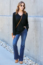 V-Neck Long Sleeve Top – Classic, Flattering & Versatile