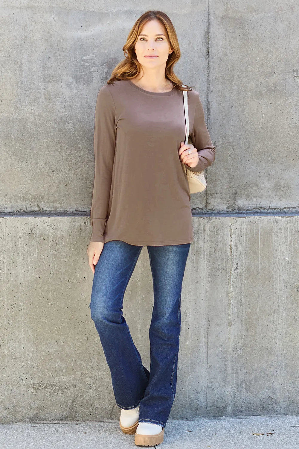 Round Neck Long Sleeve Top – Classic, Comfy & Versatile