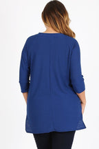 Bagel Plus Size Knit V-Neck Hi-Low Top – Flattering Everyday Style