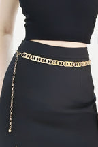 Alloy Lobster Clasp Belt – Adjustable Chic Waist Accessory