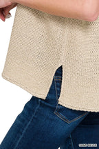 Zenana Oversized Crew Neck Sweater Vest – Trendy Layering Piece