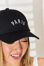 Embroidered City Baseball Cap – Trendy Adjustable Urban Style