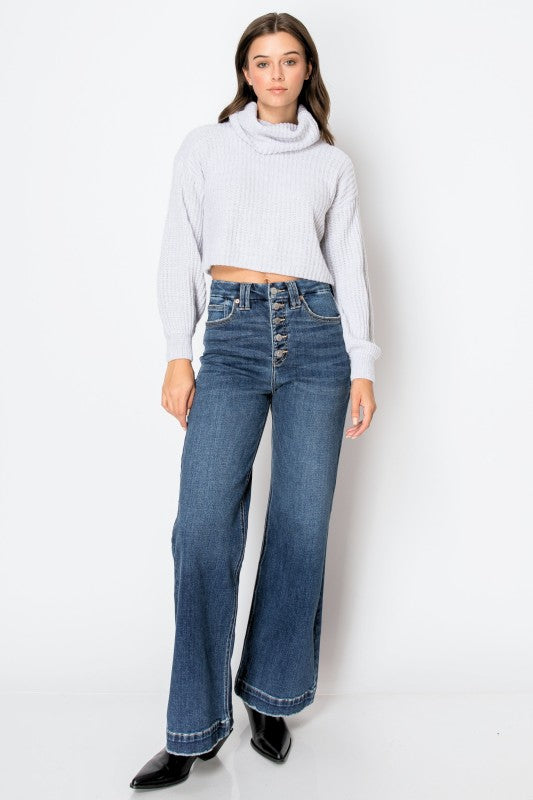 Artemis Vintage Tummy Control 90’s Vintage Wide Leg Jeans Retro Fit