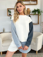 Contrast Drop Shoulder Top & Shorts Set – Trendy, Comfy & Versatile