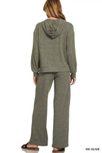 Ribbed Long Sleeve Hoodie – Cozy Textured Casual Streetwear