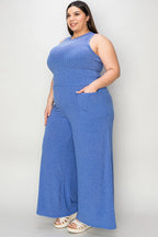 Ribbed Tank & Wide Leg Pants Set – Chic, Comfy & Effortless