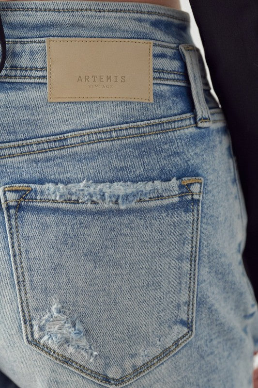 Artemis Vintage High Rise Bermuda Shorts – Tulip Waistband Style