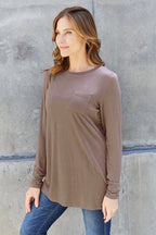 Round Neck Long Sleeve Top – Classic, Comfy & Versatile