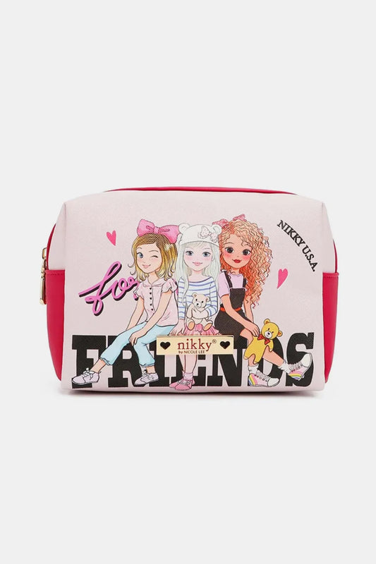 Nicole Lee Printed Extra Large Cosmetic Pouch – Chic, Spacious & Durable