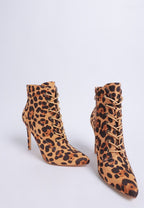 Rag Company Nesta Leopard Boots – Lace Up Stiletto Heel Statement