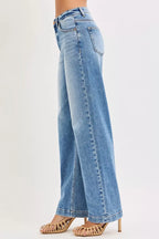 Risen Women's High Rise Wide Baggy Jeans