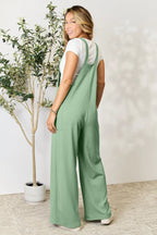 Wide Strap Overalls with Pockets – Relaxed Fit & Everyday Style