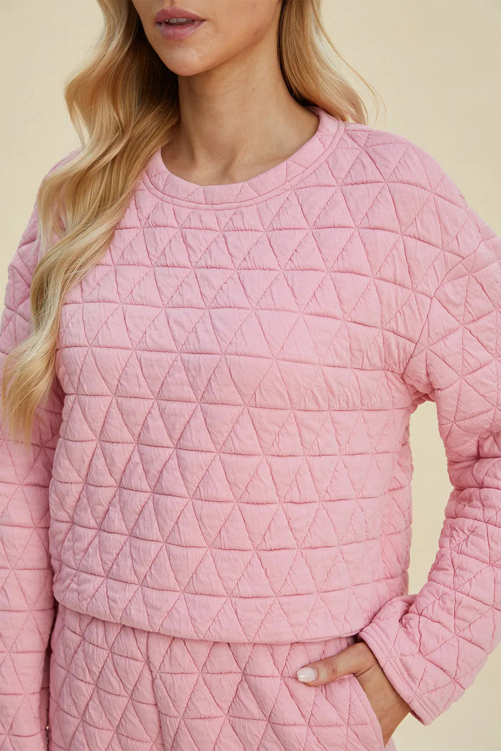 Textured Long Sleeve Top & Shorts Set – Comfy, Chic & Versatile