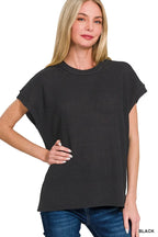 Oversized Crew Neck Sweater Cozy Relaxed Fit for All-Season Style