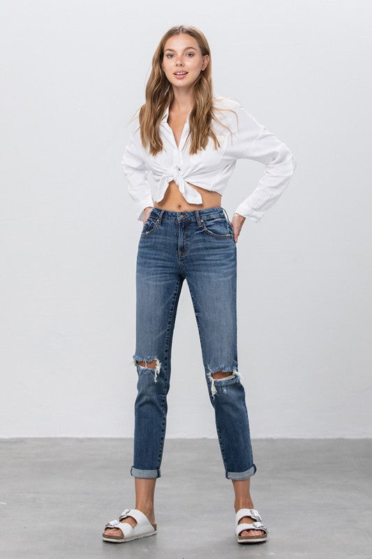 Insane Gene Mid Rise Slim Boyfriend Jeans – Relaxed Modern Fit