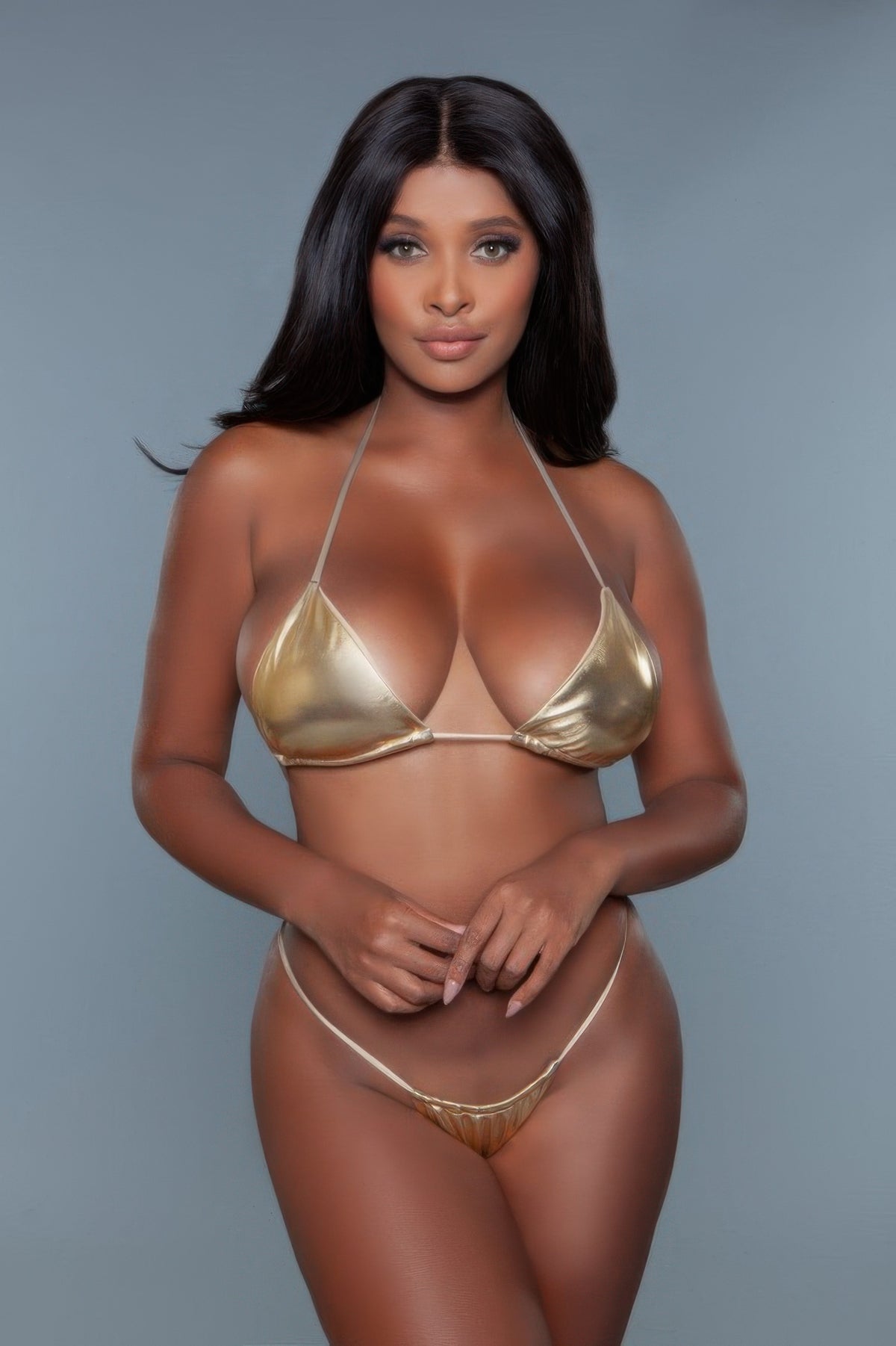 Nova Metallic Triangle Bikini – Bold Summer Swim Set